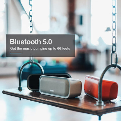Bluetooth Speaker, Soundbox Pro Wireless Speaker with 20W Stereo Sound, Active Extra Bass, Bluetooth5.0, IPX6 Waterproof, Wireless Stereo Pairing, Multi-Colors Lights, 20Hrs Playtime -Blue